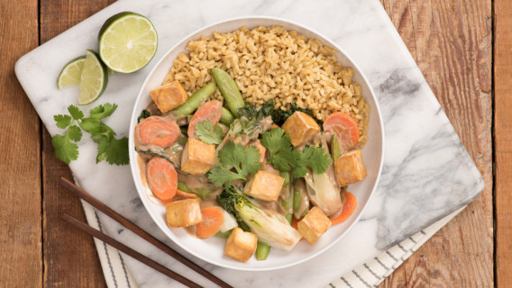 Green Tofu and Vegtable Curry-Ripple